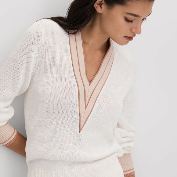 REISS Tor v-neck sweater XS - Picture 3 of 12